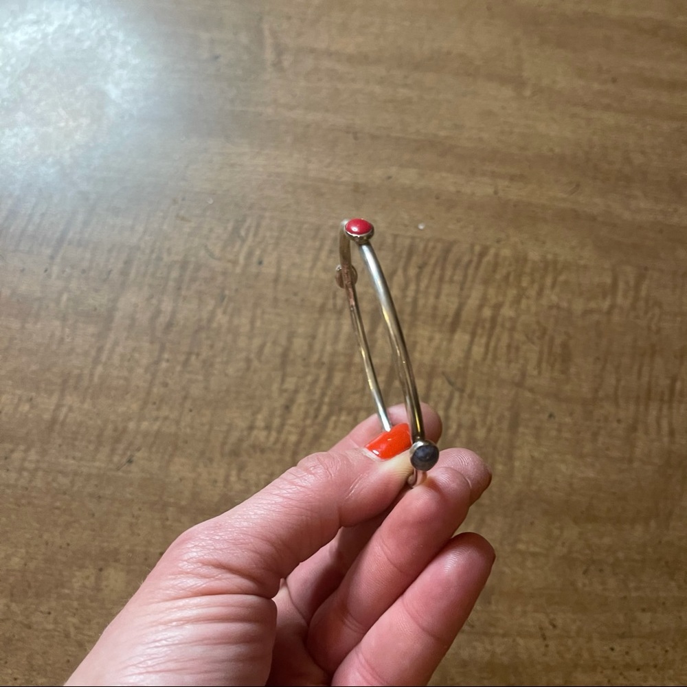 Sterling Silver Multiple Colored Stone Bracelet - image 3